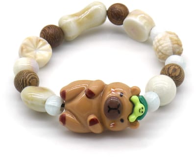 Kinder Armband – Capybara Design – 16cm – Zacht en Speels Accessoire