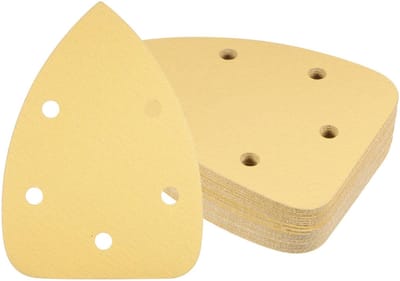 Dailygoods - 24 stuks schuurpapier voor details muisslijper - korrel 150 - gesorteerd voor polijsten van houten meubels - 9 inch x 5,5 inch - aluminiu...