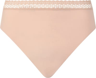 Chantelle dames kanten highwaist slip modal - Cozy Chic - L - Beige
