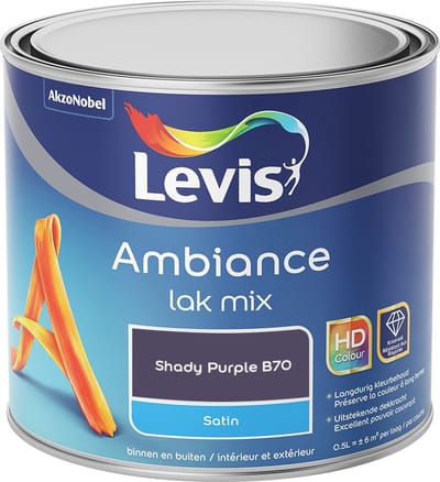 Levis - Ambiance Lak Satin Mix - Shady Purple B70 - Mengverf - 0,5 L