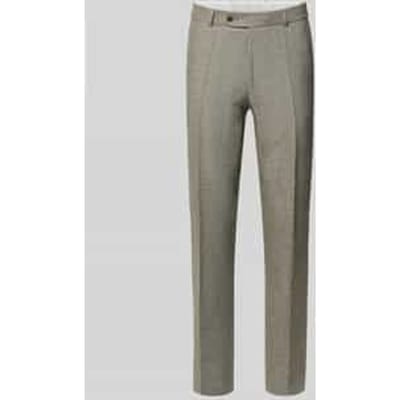 pantalon van linnenmix met achterzakken