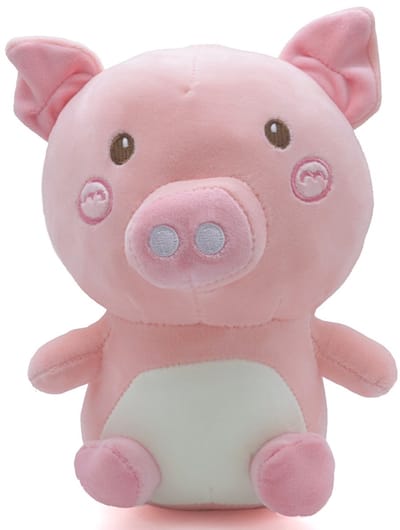 Pluche knuffel - varken - 24 cm