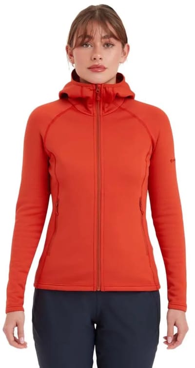 Montane Fury Fleece Met Volledige Rits Rood S Vrouw