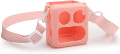 Siliconen Beschermhoes voor Mini Audio Speler voor Kinderen met Handvatten - Roze, Duurzaam en Schokbestendig