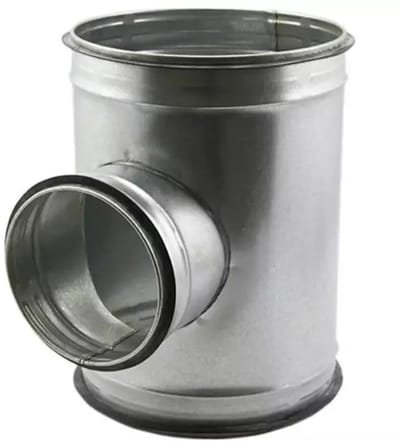 T-stuk Ã˜ 400mm - Ã˜ 200mm voor spirobuis (90Â°)