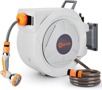 Intrekbare Tuinslanghaspel 38 m met Automatische Terugspoeling