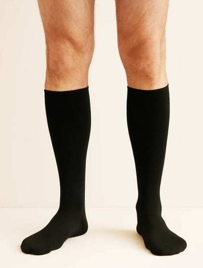 Apollo 3-paar merino wollen kniekousen - Hoge warme winter sokken - 42 - Blauw