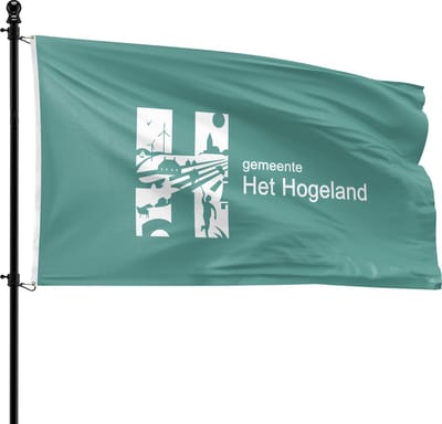 VlagDirect - Het Hogeland vlag - Gemeente Het Hogeland vlag - 90 x 150 cm.