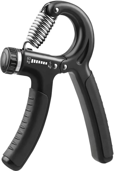 Handtrainer, vingertrainer, onderarmtrainer, 5-60 kg, verstelbare grip, krachttrainer, handtraining, griptrainer voor krachttraining, therapie, drukontlasting