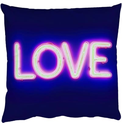 Sierkussens - Kussentjes Woonkamer - 50x50 cm - Neon - Love - Valentijn