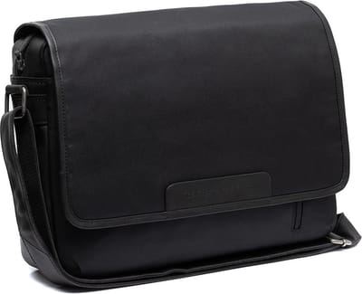 The Chesterfield Brand Schoudertas met laptopvak Falun Flapoverbag Black Zwart