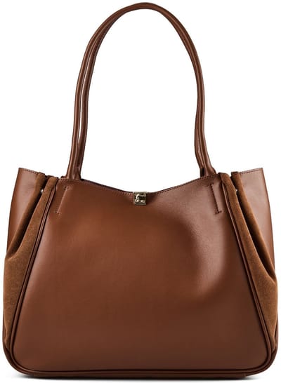 Coccinelle Pansy Schoudertas Leder 34 cm - Dames - cognac-cognac