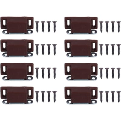 8 Set Roestvrij Staal Magnetische Deurvanger Kast Kledingkast Kastdeur Demper Buffer Meubels bruin