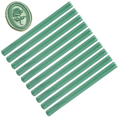 10 Stuks Zegellak Sticks voor Lijmpistool, Vintage Ambachtelijke Sealing Wax voor Kaarten en Enveloppen