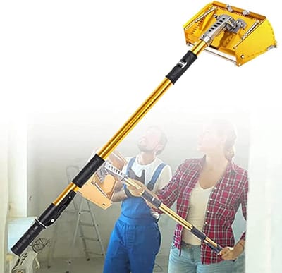 Gipsplaat Afwerking - Stuc Gereedschap - Muren Egaliseren - Dubbele Veer Ontwerp - 10 Inch Breed - Goud