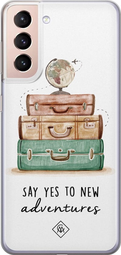 Casimoda® hoesje - Geschikt voor Samsung S21 - Wanderlust - Backcover - Siliconen/TPU - Multi