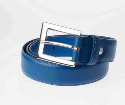 Moderne Dames Riem – Lichtblauw – 95cm / 3cm – Sluis Leder