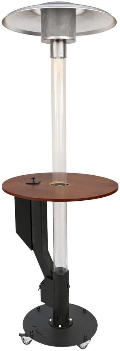 Flamesa® Solaro - Tuinhaard - Premium Pellet Terrasverwarmer met Tafel – 220cm