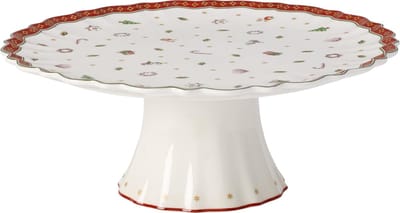 Villeroy & Boch Toy's Delight gebakschaal op voet ø 28cm - wit