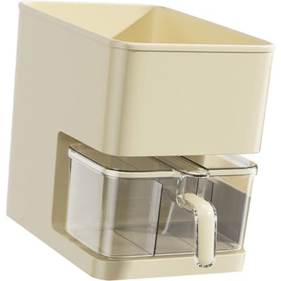 Crèmewit Kruidenopbergplank Doos Specerijenopbergdoos Combinatieset Wit Specerij beige