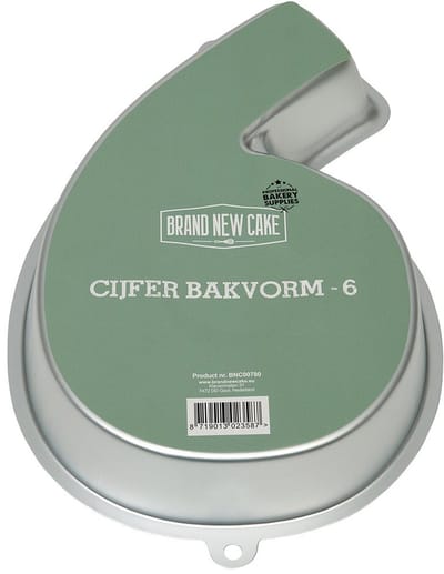 BrandNewCake® Cijfer set 9/stuks 0 t/m 9 Bakvorm - Cijfer Bakvormen - Cijfer Vorm - Aluminium Bakvorm - Herbruikbaar
