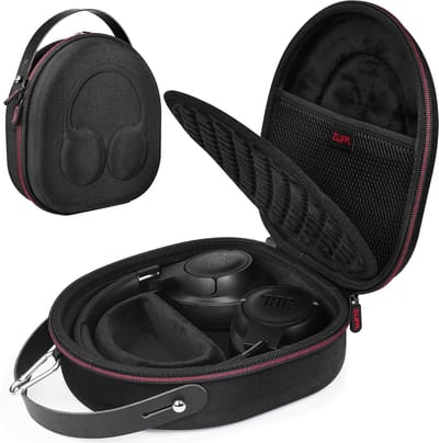Hoofdtelefoon Opbergtas - Beschermhoes - Reizen - Schokbestendig EVA Materiaal - 24 cm Lengte - Zwart