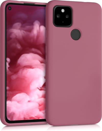kwmobile telefoonhoesje geschikt voor Google Pixel 4a 5G - Hoesje voor smartphone - Back cover in donkerroze
