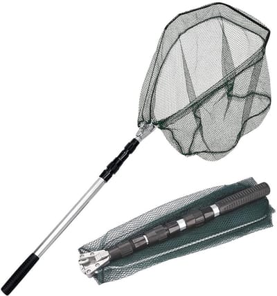 Thuys – Schepnet Vissen – Visnet – Telescoop – 1,5M – Aluminium Steel – 43 x 43 x 2cm – Zilver