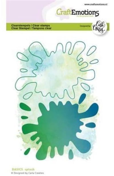 Clearstamps A6 - CC basics splash paper Carla Creaties