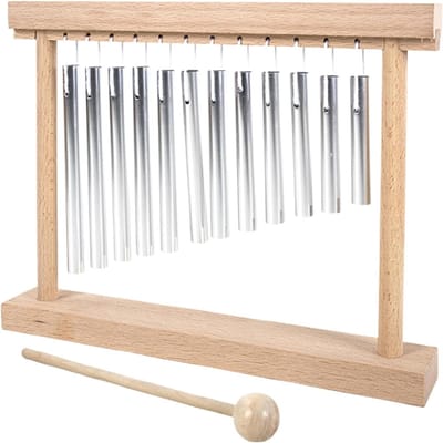 Klokkenspel Instrument - Klankstaven Muziek - Muziek Leren - Precisie Akoestiek - 25 x 19 x 4 cm - Houtkleur