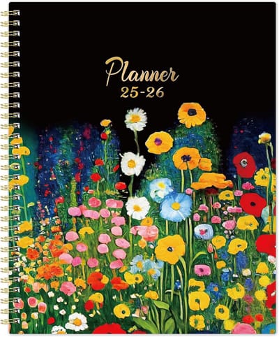 Agenda 2025 - Week en Maand - Planning Maken - Waterproof Cover - Large - Zwart