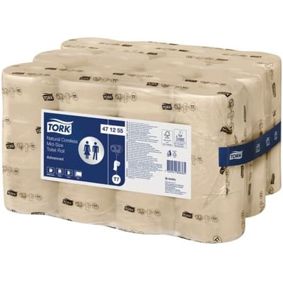 Toiletpapier midirollen Advanced kernloos naturel T7 2-laags 36 rollen (1 pak va