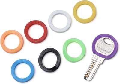 Hiden - Sleutel Caps - Siliconen Sleutelhoezen - Organisatie - Sleutelidentificatie - Sleutelaccessoires - 8 stuks