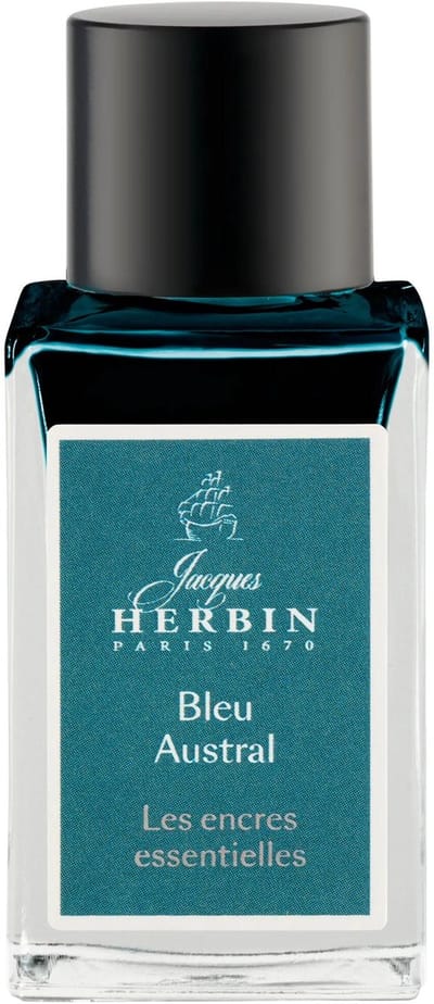 Jacques Herbin Vulpen inkt - Inktfles Essentielles - Bleu Astral - 15 ml - Blauw