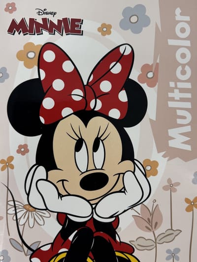 MultiColor - Disney Minnie Mouse Kleurboek - 32 Pagina's - 17 Kleurplaten en 17 Voorbeelden - Geschikt voor Kleurpotloden en Wasco