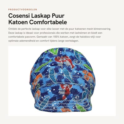 Dailygoods- Laskap Halobios-stijl - Katoen - Wasbaar - Comfortabele pasvorm - Omtrek 61 cm - Diepte 20,1 cm