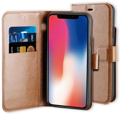 BeHello iPhone 11 Hoesje - Gel Wallet Case Met Ruimte Voor 3 Pasjes Bruin