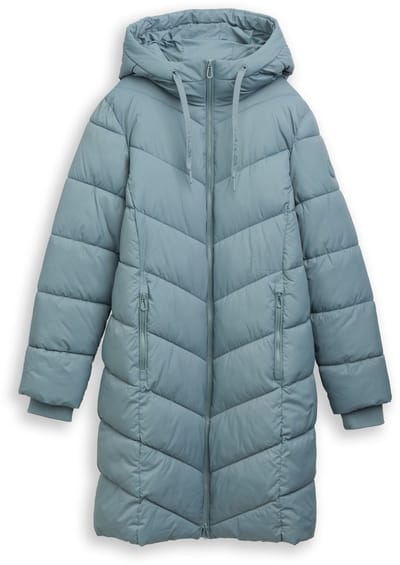 Tom Tailor - Pufferjas met capuchon - Maat XXL - trooper green