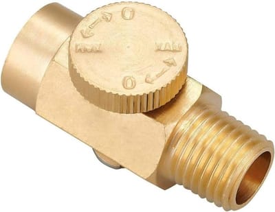 In-line luchtstroomregelklep 1/4" NPT voor luchtcompressor - drukregeling, luchtbeheer en ventilatieaccessoires