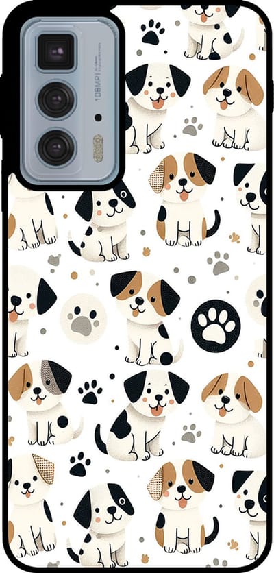 Smartphonica Telefoonhoesje Geschikt voor Motorola Edge 20 Pro met honden opdruk - TPU backcover case dog design geschikt voor Motorola Edge 20 Pro