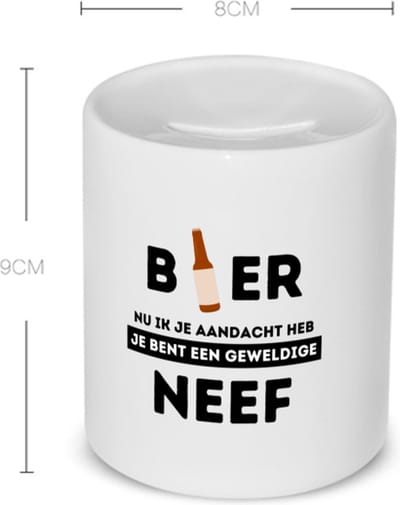 Akyol - bier, nu ik je aandacht heb je bent een geweldige neef Spaarpot - Neef - de beste neef - verjaardagscadeau - verjaardag - cadeau - cadeautje voor neef - neef artikelen - kado - geschenk - gift - 350 ML inhoud