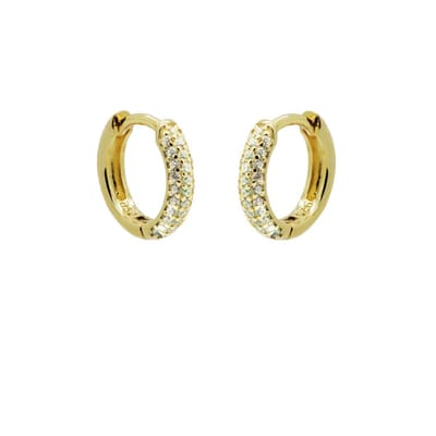 Karma Oorringen Hinged Hoops Best Zirconia Basic 12 mm Goud