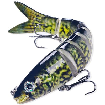 Leurres de pêche artificiels pour brochets, leurres de pêche durs à articulations multiples, leurres de pêche réalistes