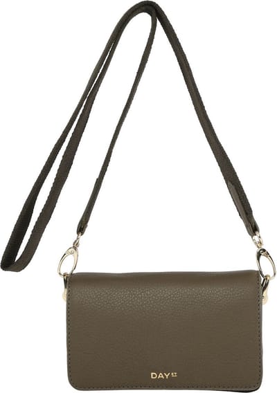 DAY ET Leren Schoudertas Avondtas City Bags Mini Crossbody Bag Military Olive Groene