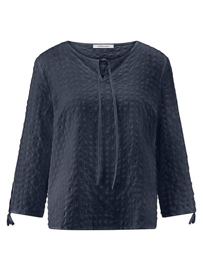 Blouse Van Peter Hahn blauw