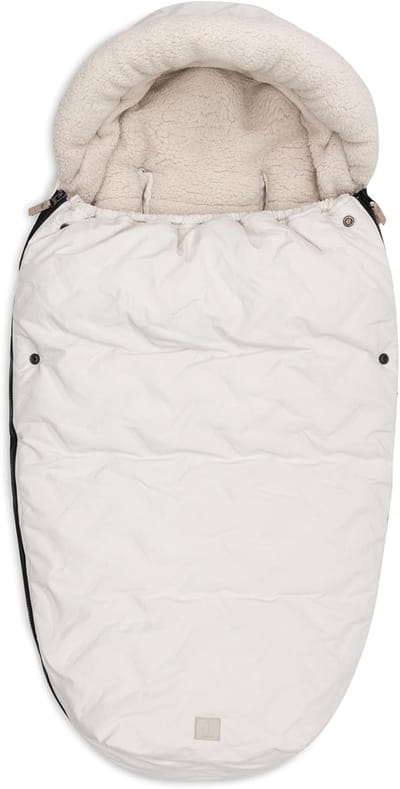 Baby Voetenzak - Kinderwagen Zak - Warmte Buiten - Volledig Te Openen - 92 x 52 cm - Zandkleurig