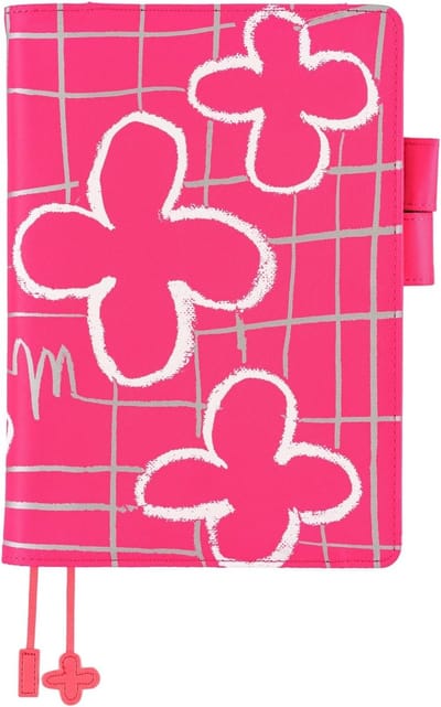 Planner Cover - Agenda Omslag - Dagelijkse Planning - Platte 180 Graden Opening - A5 Formaat - Roze Bloemen