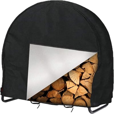 Waterdichte Hoes voor Buitenhaard Houtopslag, UV Bestendig en Weerbestendig tegen Zon Regen Sneeuw Wind, Geschikt voor 100x60x104 cm Houtblokkenhouder