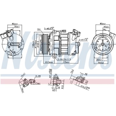 Compressor airconditioning NISSENS 890656
