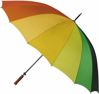 Benson Paraplu golfmodel - regenboogkleuren - 130 cm - 16 banen - gaypride